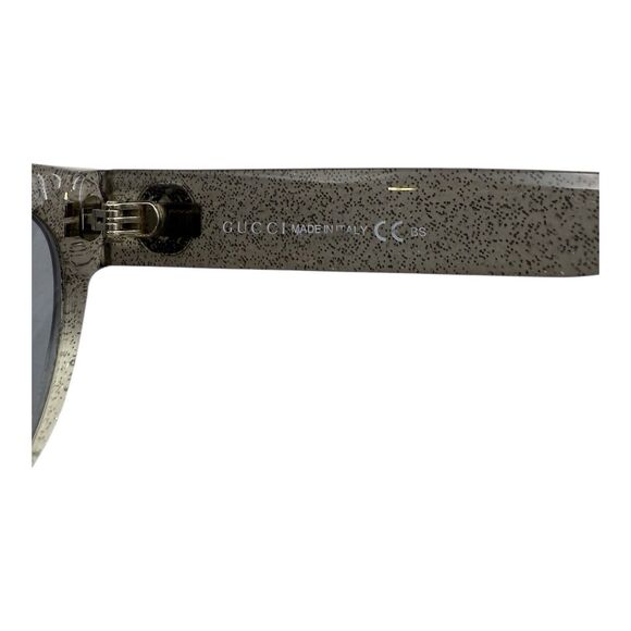 Authentic Gucci GG3838/F RKQ Gray Silver Glitter Cat Eye Glasses Frames Italy - Picture 6 of 9